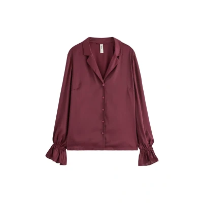 Obrázek Lindex Pyžamový top, Ženy, Velikost: 34, Dark dusty red