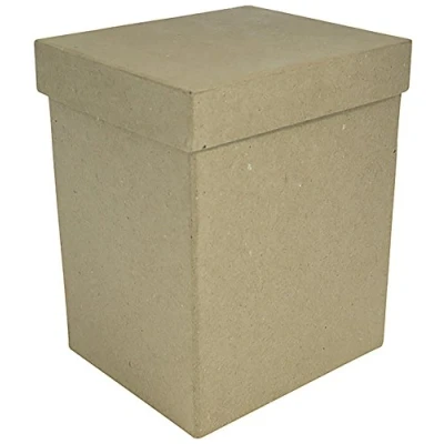 Obrázek Décopatch BT044C Box (aus Pappmaché zum Verzieren und Personalisieren, rechteckig, 14 x 12 17cm) 1 Stück kartonbraun