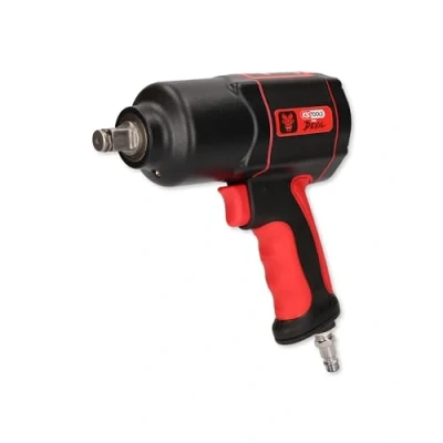 Obrázek KS Tools THE DEVIL rázový utahovák stlačený vzduch 515.1200 I pneumatický s praktickou přepínací pákou L/R vysoce výkonná příklepová mechanika dvojitým kladivem, černá/červená