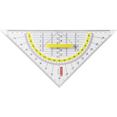Obrázek Geometrický trojúhelník 22 cm rukojeť čirá