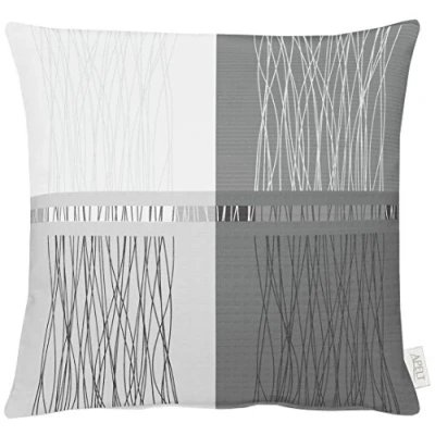 Obrázek Apelt Como 49X49 Fb.89 povlak na polštář, polyester, šedá/bílá, 49 x 0,5 cm, 1 jednotka