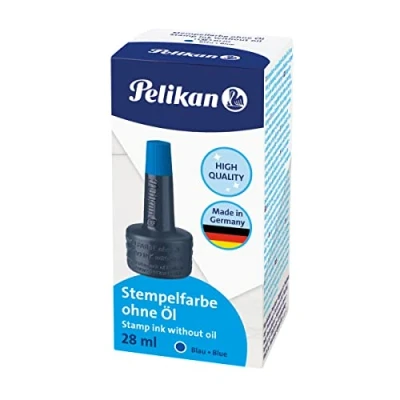 Obrázek Pelikan 351213 barva na razítko 4K, bez oleje, 28 ml, modrá