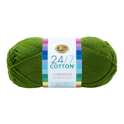 Obrázek Lion Brand Yarn Company, 100 Percent Cotton, Grass,15. 24x6. 35x6. 35 cm