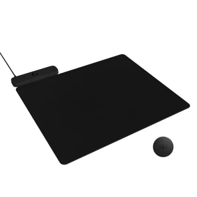 Obrázek Logitech G Powerplay 2, bezdrátová nabíjecí podložka pod myš pro kompatibilní herní myši , 34,5 x 28,4 cm, výška 3,5 mm, PC/Mac černá