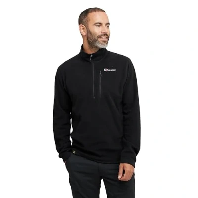Obrázek Berghaus Herren Prism Micro Polartec Half Zip Fleece Sweater Schwarz XXL