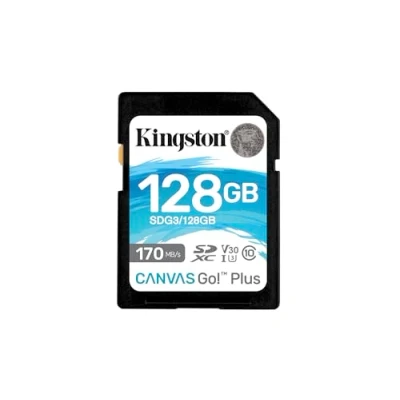Obrázek Kingston SDG3/128GB SD Speicherkarte ( 128GB SDXC Canvas Go Plus 170R C10 UHS I U3 V30 )