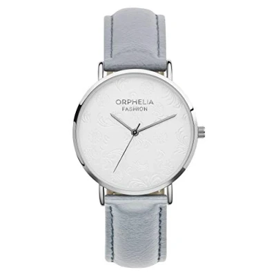 Obrázek Orphelia Fashion dámské analogové Quartz hodinky Iconic s koženým řemínkem, Šedá, Classic