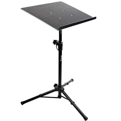 Obrázek RockJam RJLP3 Heavy Duty Projector Stand Laptop or Temporary Standing Desk with Tripod Body and Textured Plate