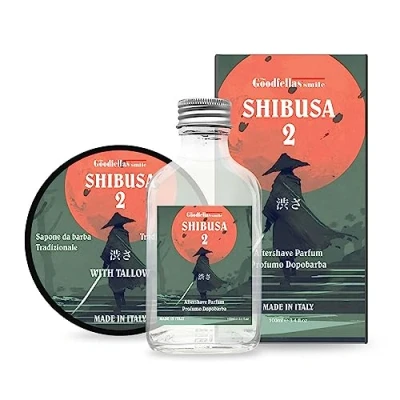 Obrázek THE GOODFELLAS&#039; SMILE Shibusa DUO SET. Shaving Soap and Aftershave Set, 500 g