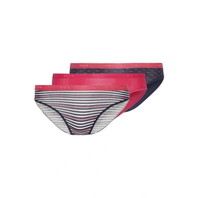 Obrázek DIM Pocket Brief 3 PACK Kalhotky, Ženy, Velikost: 38/40, Pink/dark blue/dark blue