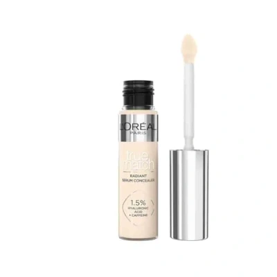 Obrázek L&#039;Oréal Paris Concealer pro přirozené záření, hydratační a plnění, obličejový make up s kyselinou hyaluronovou kofeinem, True Match Radiant Serum 1N, 11 ml