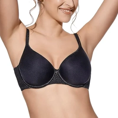 Obrázek Selene Damen Fabiola Bügel BH, Schwarz (Negro), 75 (Herstellergröße: C.90)
