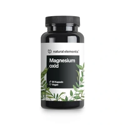 Obrázek Hořčík 90 kapslí 667 mg, z toho 400 mg elementárního hořčíku v jedné kapsli laboratorně testováno, vysoká dávka, veganské