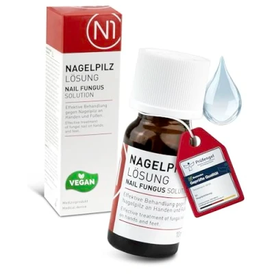 Obrázek N1 Roztok proti plísním nehtů 10 ml [Lékařský lak na nehty s osvědčeným účinkem] Lékárnický produkt nehtová houba ošetření rychle intenzivní rukou a nohou