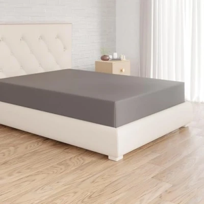 Obrázek Amazon Basics napínací prostěradlo, 140 x 200 cm, 100% bavlna, žerzejové výška matrace do 30 tmavě šedá