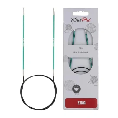 Obrázek KnitPro K47095 kruhová pletací jehla, kov, zelená, 60 cm / 3 mm