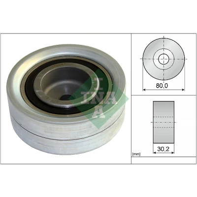 Obrázek INA 532 0582 10 Odkláněcího pro/pro 4HRUNGSROLLE, ozubený řemen