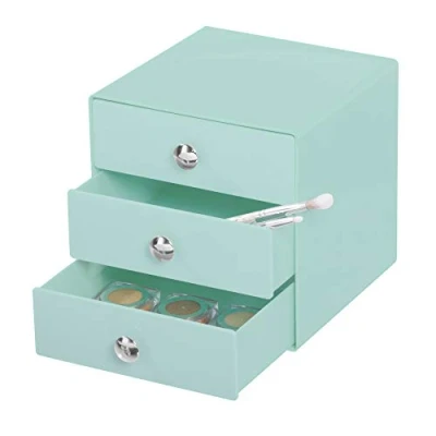 Obrázek Organizér se 3 přihrádkami od InterDesign, 35300M4EU, průhledný, 4 ks, Máta, 1 kus