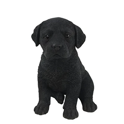 Obrázek hi line Geschenk LTD Labrador Welpe Statue, schwarz