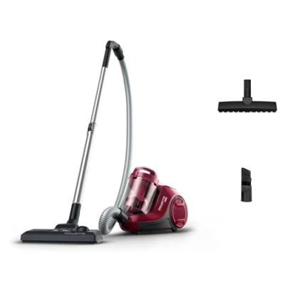 Obrázek Rowenta Swift Power Cyclonic Compact Beutelloser Staubsauger, 1,2 l, Parkettbürste RO2933EA, Schwarz/Dunkelrot