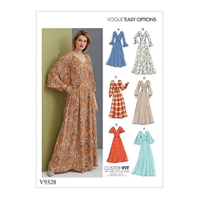 Obrázek McCall&#039;s E5 Vogue V9328, Mode, Modemuster, Nähmuster, Schablone, Papier, weiß, 14 16 18 20 22