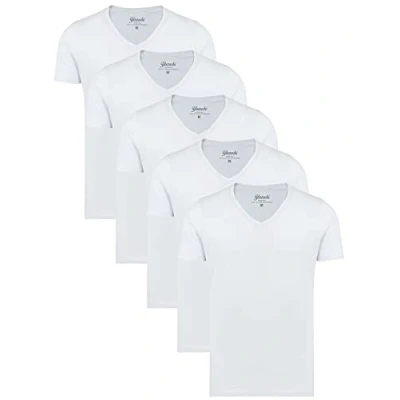 Obrázek Yazubi Mythic pánské tričko s výstřihem do v balení po 5 kusech, Bílá (5 kusů Brilliant White 114001)