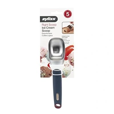 Obrázek Zyliss E980087 Eisportionierer, 18.5cm, Grau, Für Eiscreme, Gelato, Geronnene Sahne, Sorbet, Kartoffelpüree, 5 Jahre Garantie