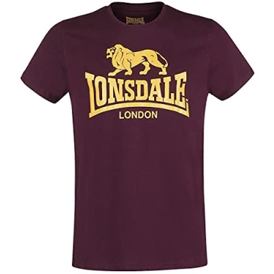 Obrázek Lonsdale Normale Passform LOGO Triko s potiskem, Muži, Velikost: Small, Vintage oxblood