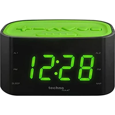 Obrázek Technoline WT 465 LED radiobudík s tlačítky v designu Play Controller Design, zelený