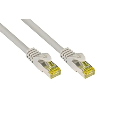Obrázek Good Connections RJ45 Ethernet LAN patch kabel s kat. 7 surových kabelů a ochrana rastnu RNS, S/FTP, PiMF, bez halogenů, 500 MHz, OFC, 10 gigabitů (10/100/1000/10000 Base T sítě) např. pro