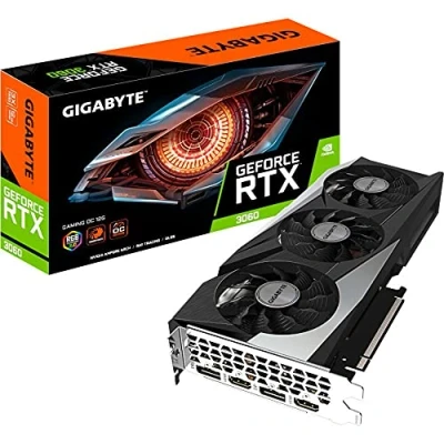 Obrázek Gigabyte NVIDIA GeForce RTX 3060 GAMING OC V2 Graphics Card 12GB GDDR6, 192 bit, PCI E 4.0, 1837MHz Core Clock, RGB, 2x DP 1.4, 2 x HDMI 2.1, Ampere GV N3060GAMING 8GD