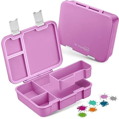 Obrázek My Vesperbox Jin Bento box pro děti Krabička na oběd extrémně robustní chléb svačinový ideální do školky a školy (růžová)
