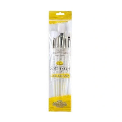 Obrázek Royal &amp; Langnickel SG pro 502 Soft Grip s dlouhou rukojetí 5dílná sada štětců Namíchána/Weissestaklon