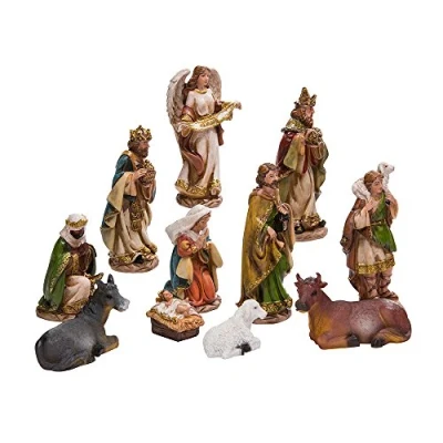 Obrázek Kurt Adler 15,2 cm Krippe mit 11 Figuren