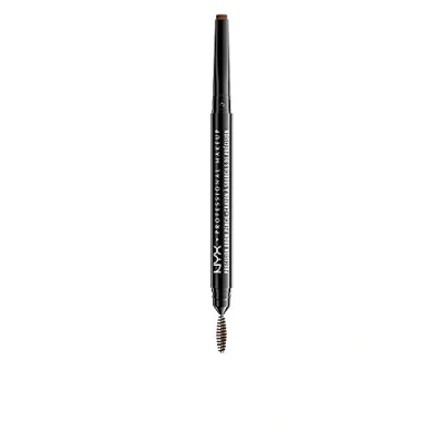 Obrázek NYX Professional Makeup Augenbrauenstift, Precision Brow Pencil, Beidseitig mit flachem Augenbrauenstift und Bürstchen, Vegane Formel, Farbton: Soft Brown