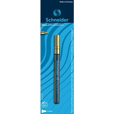 Obrázek psací potřeby Schneider Lackmarker Maxx 271, 1 2 mm, Zlato, blisterové kartě