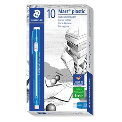 Obrázek STAEDTLER 528 50 držák na gumičky Mars Plastic, 10 kusů v kartonové krabičce