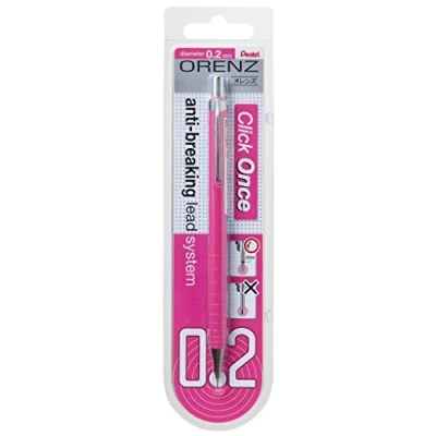 Obrázek Pentel ORENZ PP502 mechanická tužka s technologií proti prasknutí tuhy, 0,2 mm, stupeň tvrdosti B, růžová (1 kus)