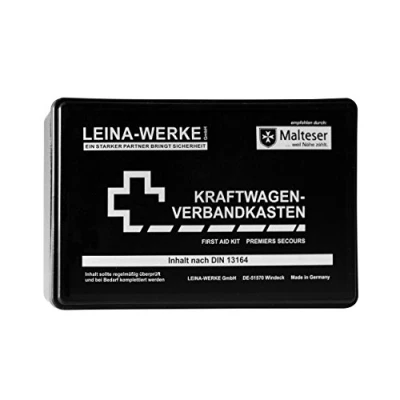 Obrázek Leina Werke 10002 autolékárnička standardní, černá/bílá