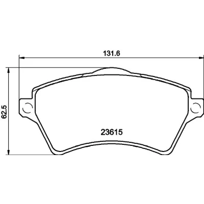 Obrázek HELLA 8DB 355 009 761 sada brzdových destiček, kotoučová brzda