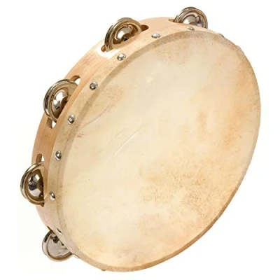 Obrázek Percussion Plus Tamburin 10 palců/25,4 cm 8 sponek