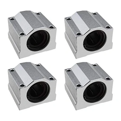 Obrázek YINETTECH 4 Stück SCS20UU Linearbewegungs Kugellager Gleitblock Gleitbuchse 20 mm Bohrung 50 Länge für CNC 3D Drucker Zubehör