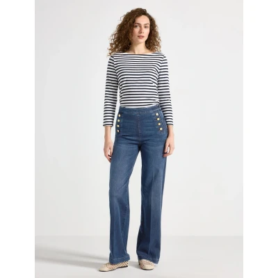 Obrázek Lindex Trousers Anais Džíny Relaxed Fit, Ženy, Velikost: 42, Denim