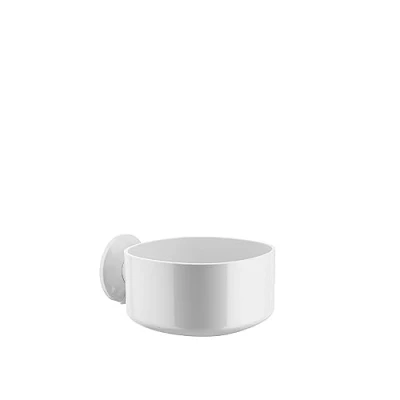 Obrázek Alessi &quot;Birillo&quot; nádoba na láhve do sprchy nebo vany z PMMA, bílá s přísavkou, 19 cm x 15 8
