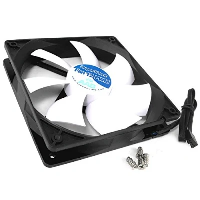 Obrázek AABCOOLING Super Silent Fan 12 PWM tichý a Efizient 120 mm ventilátor skříně se 4 antivibračními polštářky procesor ventilátor, chladič CPU, PC 1019 dB(A), 24,563