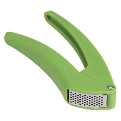 Obrázek KUHN RIKON Easy Clean Lis na česnek, zelený, kráječ česnek s ergonomickou rukojetí, méně vynaložení síly, jemné řezání