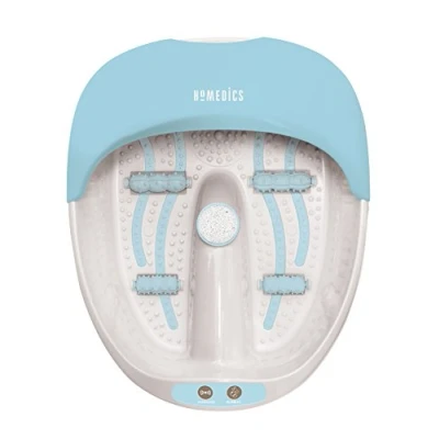 Obrázek HoMedics Koupel pro nohy 3 v 1 jemná masáž vody, vibrace, teplo, stimuluje prokrvení, reflexních zón nohou, 4 integrované masážní válečky, funkce udržování teploty