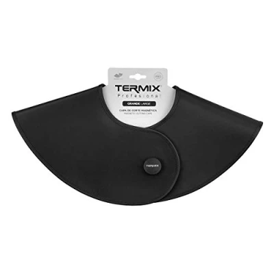 Obrázek Termix Velký, černý, magneticky střižený kabát profesionální kadeřnické příslušenství z PVC a polyesterové směsné tkaniny P 004 4001H