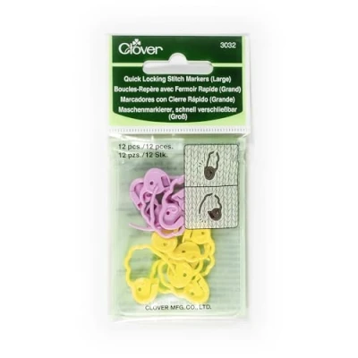 Obrázek CLOVER CL3032 rychlouzávěr označovač ok (velký), plastový, vícebarevný, 13 x 6,5 0,5 cm