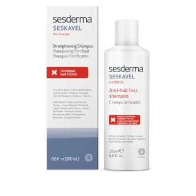 Obrázek Sesderma Šampon Seskavel Anti Hair Loss Pečující šampon proti vypadávání vlasů Pro silné a zdravé vlasy 200 ml